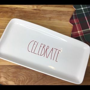 Rae Dunn Celebrate holiday serving appetizer tray